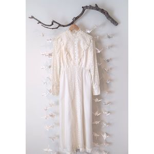 Vintage Wedding Dress - Size Small 4/6 - Ivory